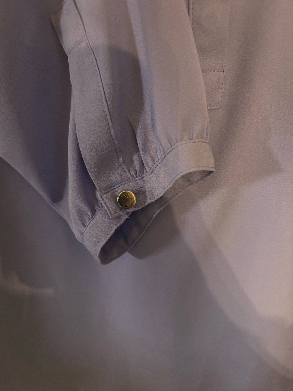 JM Collection Button-Trim Pullover Blouse - Picture 5 of 6